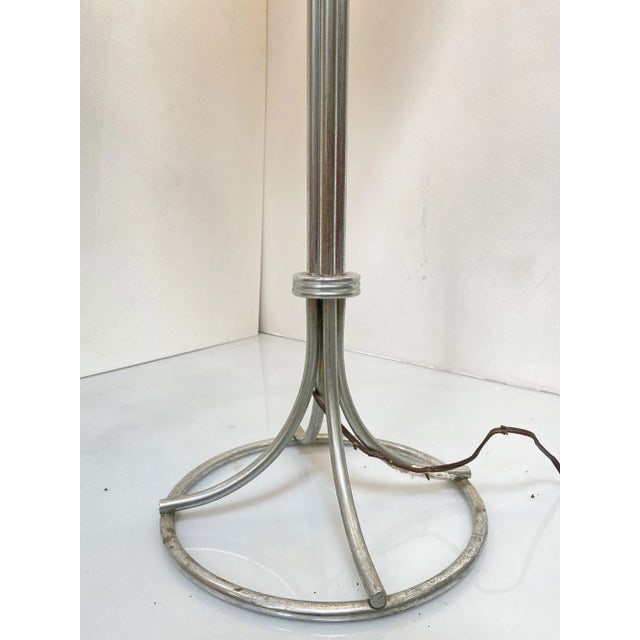 1950s Mid-Century Modern Chrome Polish Rod Floor Lamp - 3