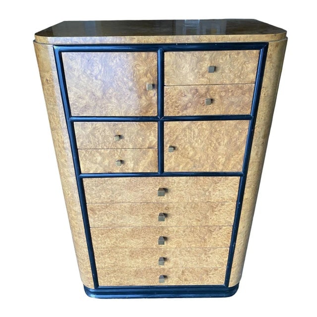 1930s Streamline Art Deco Dresser & Vanity Bedroom Set by Donald Deskey for Widdicombe - Set of 3 - 3