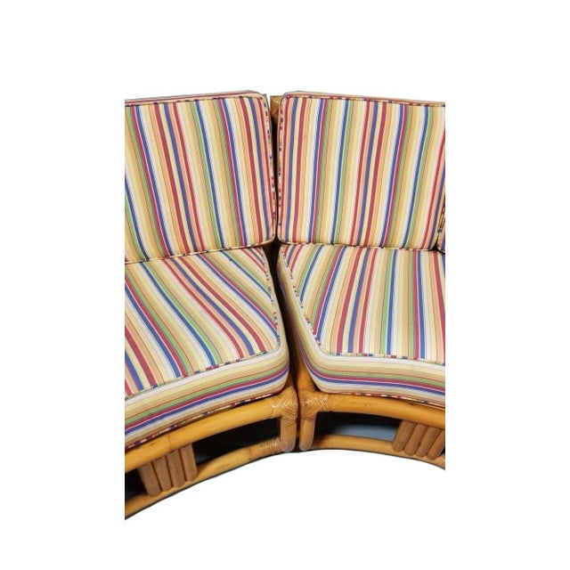 1950s Restored Square Pretzel Corner Sofa, Coffee & Side Table Livingroom Set - 5