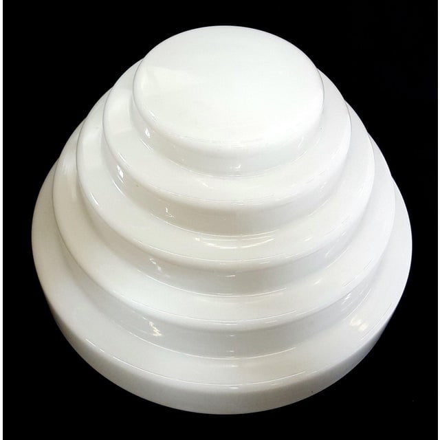 1930s Stepped Art Deco Skyscraper Ceiling Mounted Globe With Fixture 2 Available - 2