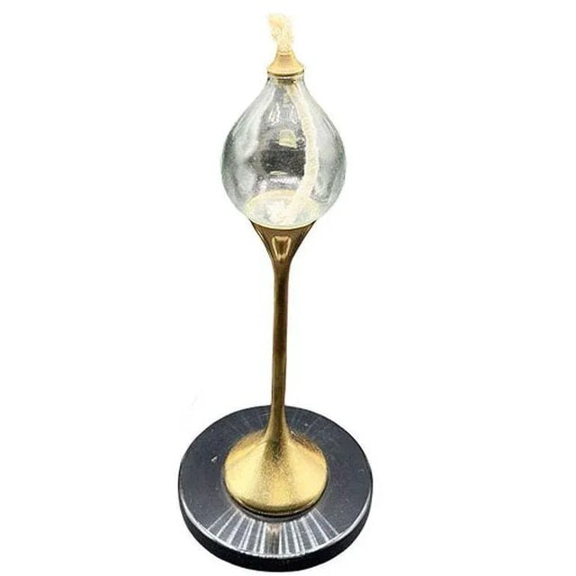 1970s German Brass "Clear Drops" Oil Lamp Candlestick by Freddie Andersen, Set of 3 - 5