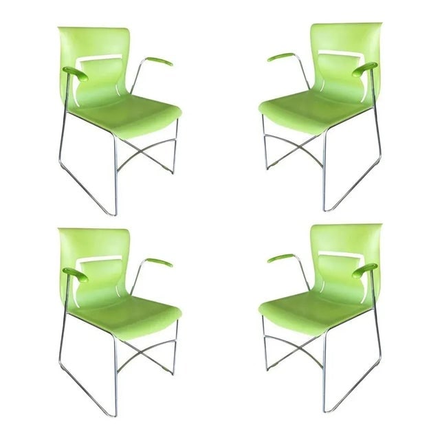 Green Stylex "Rhythm" Armchair by Sava Cvek, Pair - 2