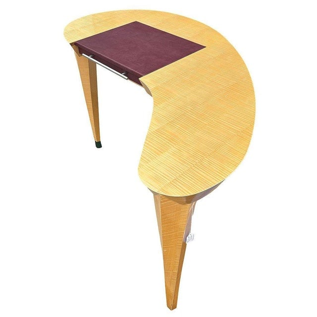 1990s Dakota Jackson "Arabesque" Sculpted Sycamore Wood Writing Desk - 2