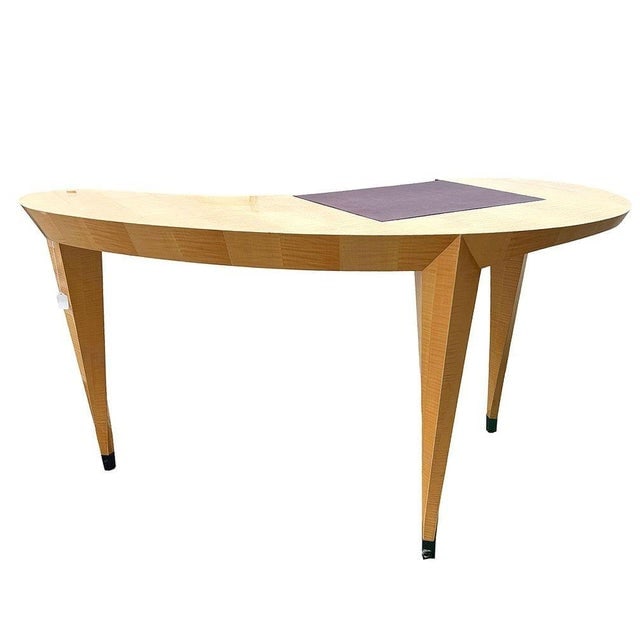 1990s Dakota Jackson "Arabesque" Sculpted Sycamore Wood Writing Desk - 3