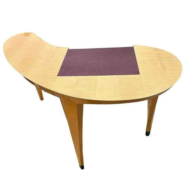 1990s Dakota Jackson "Arabesque" Sculpted Sycamore Wood Writing Desk - 4