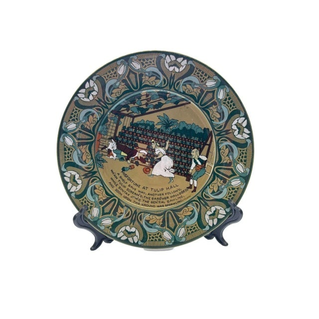 Early 20th Century Buffalo Pottery Deldare "Misfortune at Tulip Hall" Plate - 2
