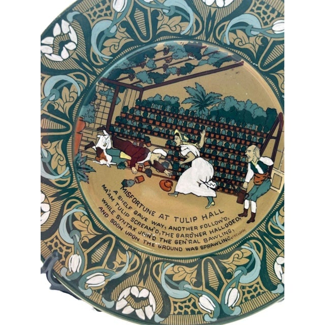 Early 20th Century Buffalo Pottery Deldare "Misfortune at Tulip Hall" Plate - 3