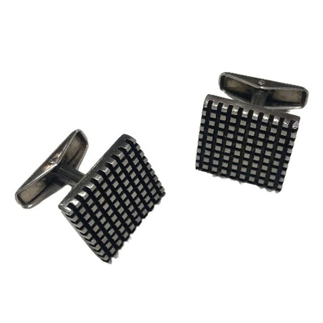 Allan Adler Sterling Silver Modernist Cufflinks, Circa 1963 - 3