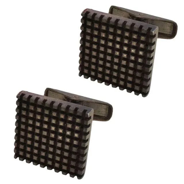 Allan Adler Sterling Silver Modernist Cufflinks, Circa 1963 - 5