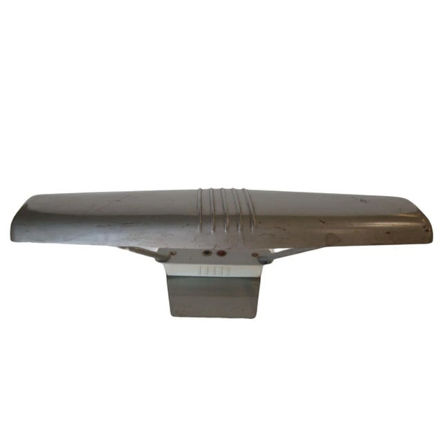 1950s Gunmetal Grey Machine Age Tanker Fluorescent Desk Lamp - 7