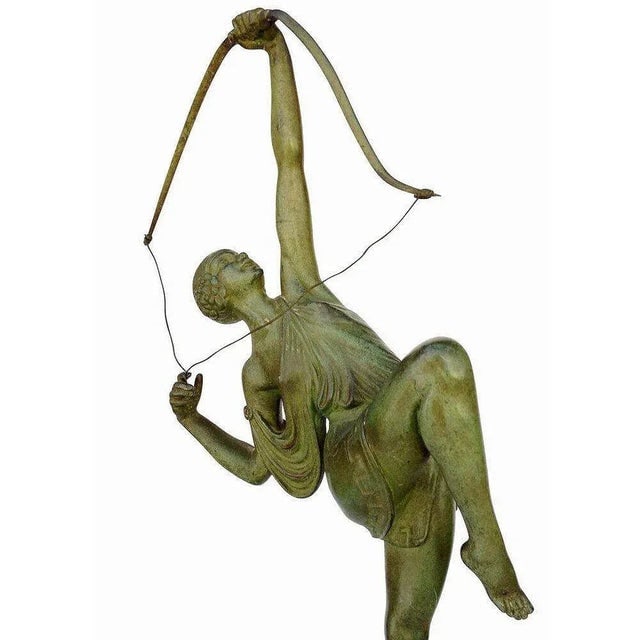 Tireuse a l'Arc Bronze Greek Archer Diana Sculpture by Pierre Le Faguays - 5