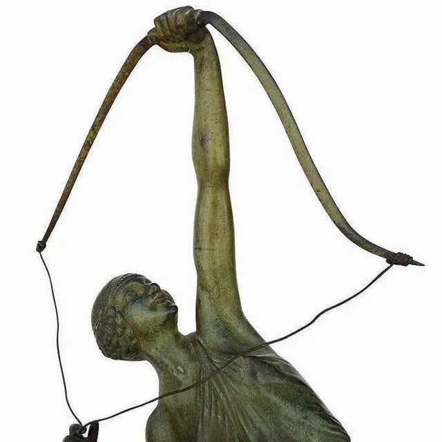 Tireuse a l'Arc Bronze Greek Archer Diana Sculpture by Pierre Le Faguays - 7