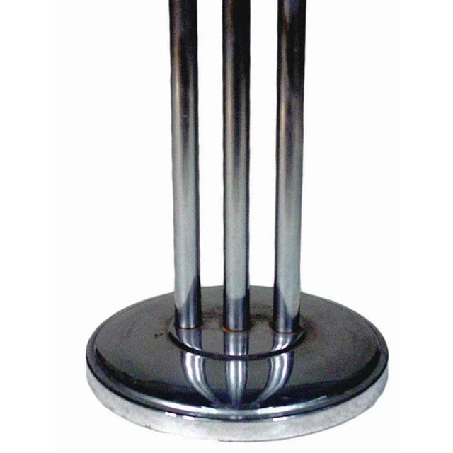 Chrome Streamlined Side Table With Tubular Legs - 3