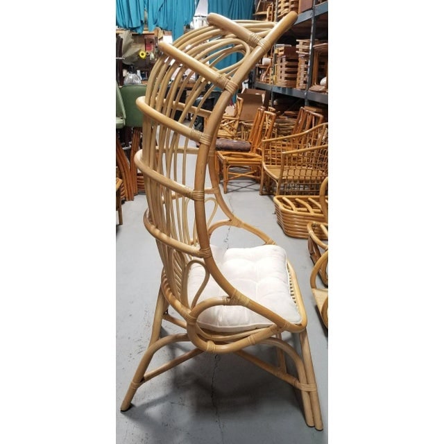 Rattan Cocoon Chair With Cushion - 2