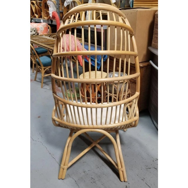 Rattan Cocoon Chair With Cushion - 3