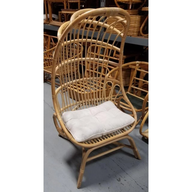 Rattan Cocoon Chair With Cushion - 5
