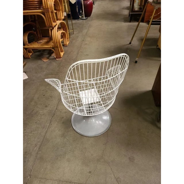 Vintage Mid-Century Bertoia Style Wire Diamond Lounge by Thinline, Set of 4 - 4