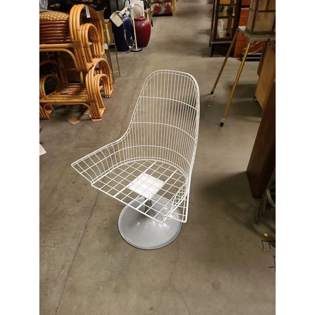 Vintage Mid-Century Bertoia Style Wire Diamond Lounge by Thinline, Set of 4 - 6