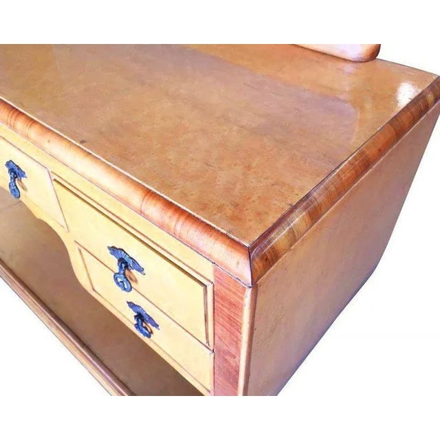 1930s French Art Deco Birds Eye Maple Vanity - 10