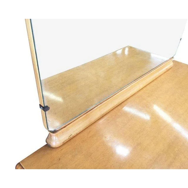 1930s French Art Deco Birds Eye Maple Vanity - 7