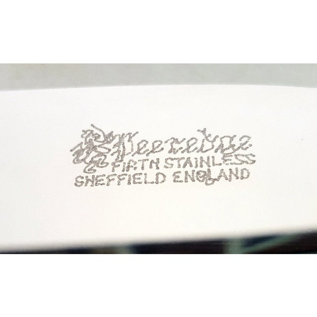Vintage Deeredge Sert Firth Sheffield England Stainless Steel Carving Cutlery- 3 Pieces - 4