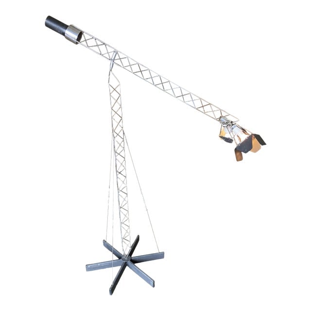 1970s Postmodern Crane Floor Lamp by Curtis Jere (1 of 9)