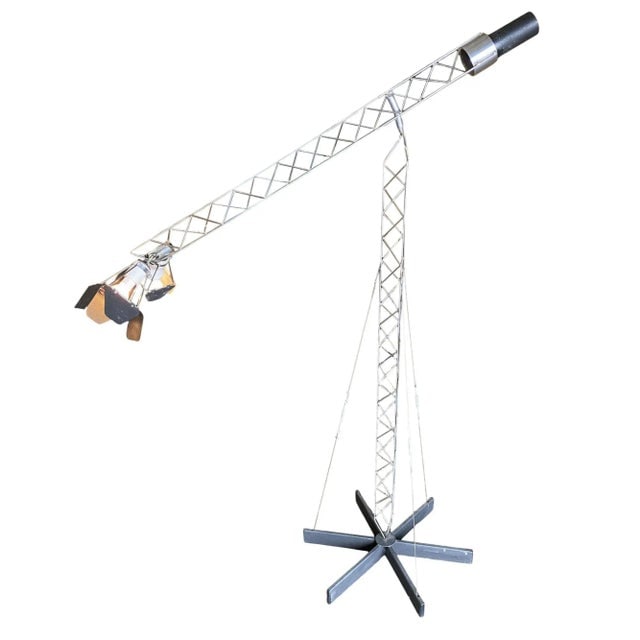 1970s Postmodern Crane Floor Lamp by Curtis Jere - 2