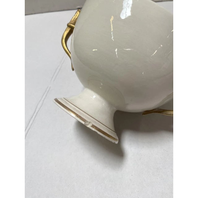 1910's Italian Ivory and Gold Sugar Holders/ Bowls With Lid- Set of 2 - 7