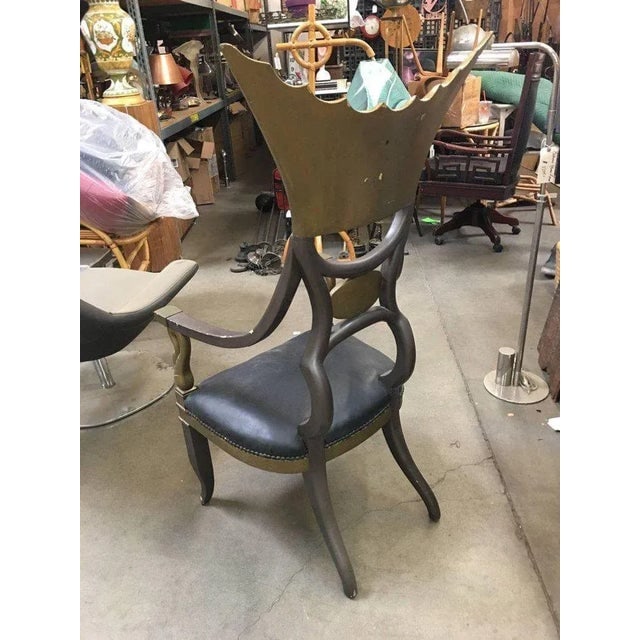 1934 Cleopatra Prop Egyptian Throne Chair Used by Claudette Colbert - 10