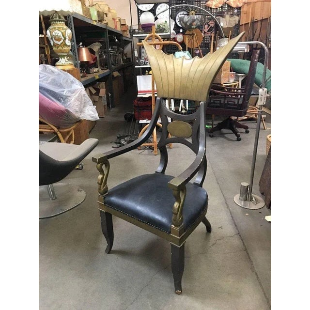 1934 Cleopatra Prop Egyptian Throne Chair Used by Claudette Colbert - 8