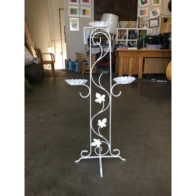 Three Tier Outdoor/Patio Plant Stand With Scrolling Pattern - 4