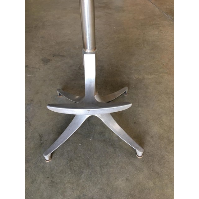 1950s Custom Repurposed Mid Century Bar Stool with Teak Seat - a Pair - 5