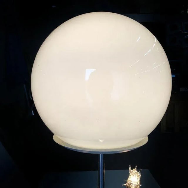 1970s Space Age Chrome Ball Table Lamp W/ Fours Lights, Attributed to Torino - 8