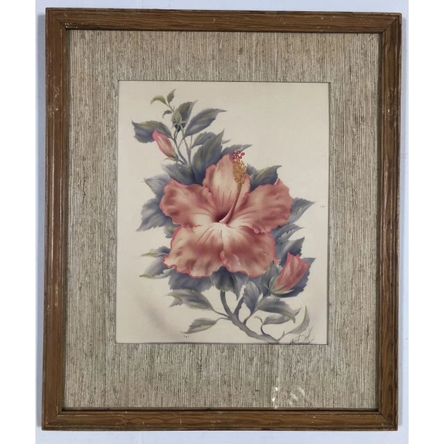 1940 Floral Still Life Original Airbrushed Painting by Ted Mundorff, Pair - 2