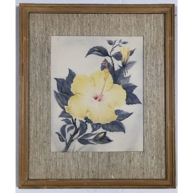 1940 Floral Still Life Original Airbrushed Painting by Ted Mundorff, Pair - 3