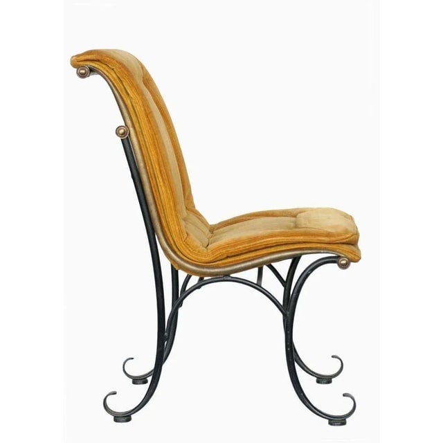 Mid-Century Campeche Chair W/ Bronze Accents by Russel Woodard, Set of 4 - 3