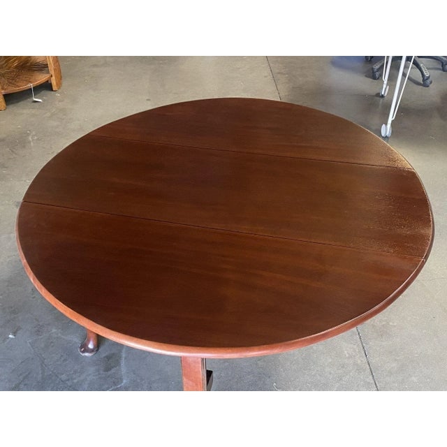 Late Victorian French Drop-Leaf Oak Dining Table - 11