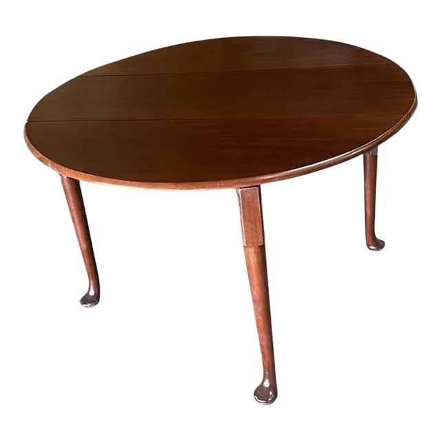 Late Victorian French Drop-Leaf Oak Dining Table (1 of 13)