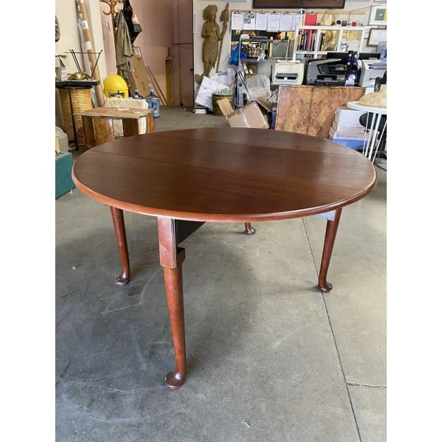 Late Victorian French Drop-Leaf Oak Dining Table - 2