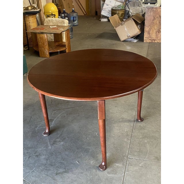 Late Victorian French Drop-Leaf Oak Dining Table - 5