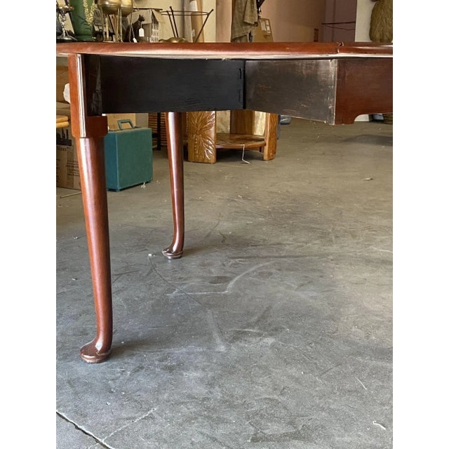 Late Victorian French Drop-Leaf Oak Dining Table - 7