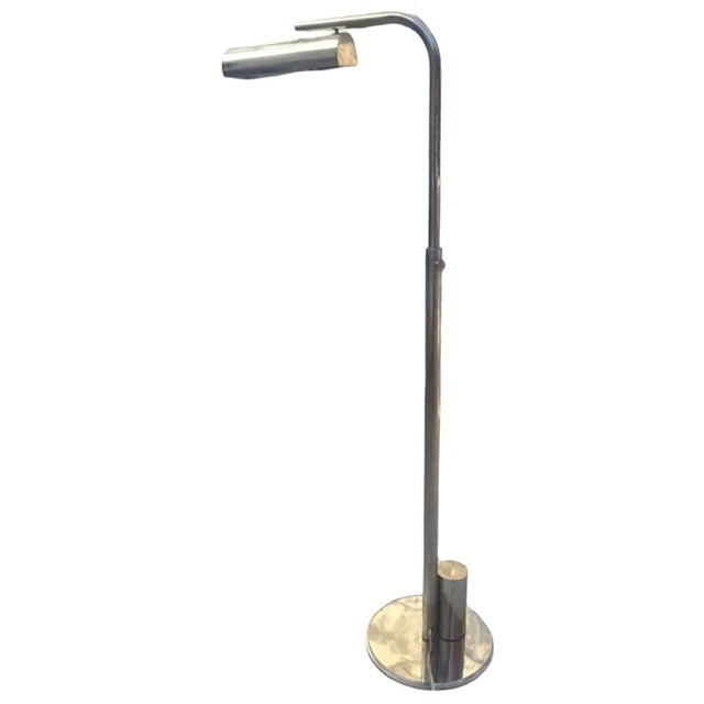 1960s Charles Hollis Jones Chrome Ball Line Reading Lamp - 3