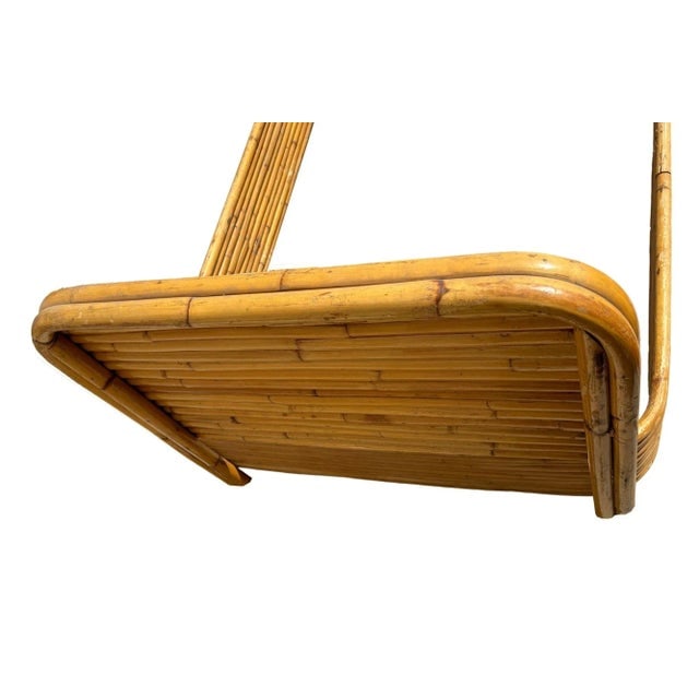 Restored Paul Frankl Style Stacked Rattan Bed Single Size Bed Frame by Kane Kraft - 4