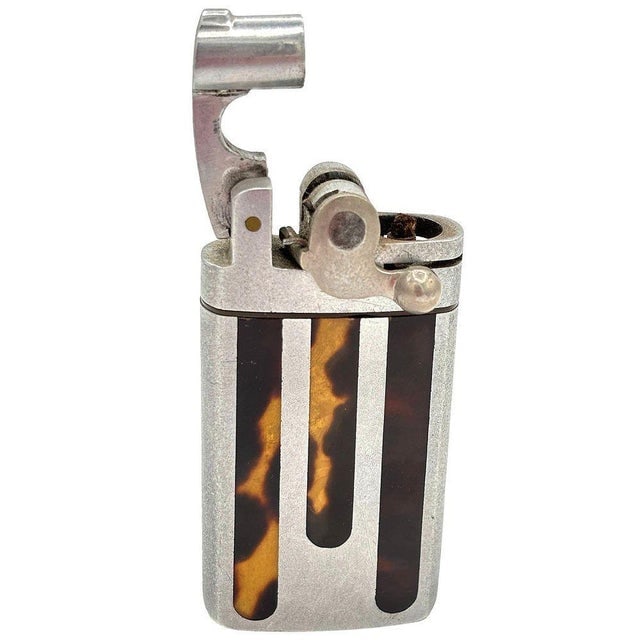 1940s Rare Wwii Vulcano "D??marreur" Kickstarter Machined Aluminum Lighter, Africa - 3