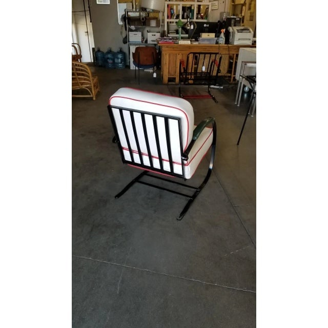 Wolfgang Hoffmann Custom Red and Black Springer Recliner Chair for Howell - 3