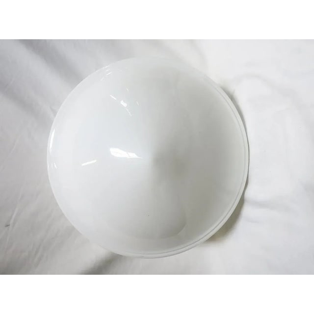 Extra Large Schoolhouse Banded Cone Shape Ceiling Mixed Glass Globe Pendant - 5