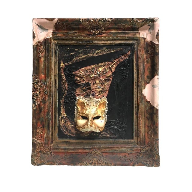 Celebrating the Spirit of Jordan Mixed Media Wall Sculpture by Pasqual Bettio of La - 2