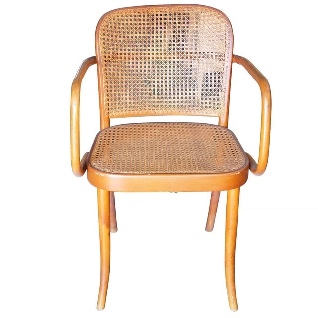 1920s Josef Hoffmann for Stendig Bentwood Cane Dining Chairs, Set of Six - 3