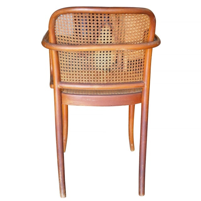 1920s Josef Hoffmann for Stendig Bentwood Cane Dining Chairs, Set of Six - 4