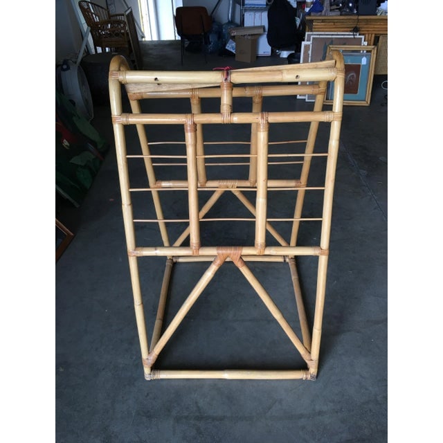 1950s Restored Vintage Mid-Century Rattan Arched Drying Rack - 3